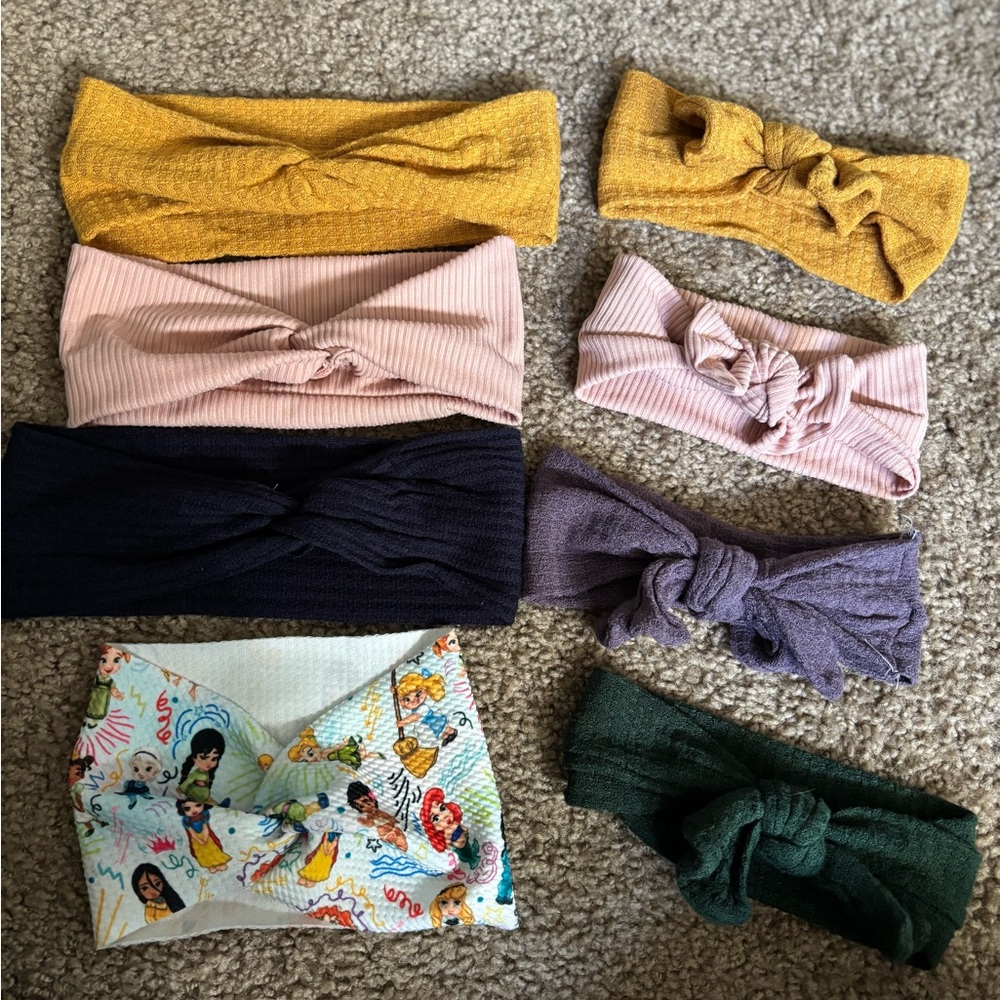 Colorful Knotted Headbands Set